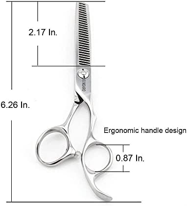 Tesoura de corte de cabelo de 5,75 polegadas e tesoura de tesoura de 5,5 polegadas de tesoura de barbeiro tesoura