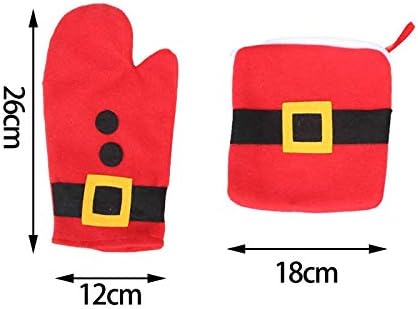 NoDecoration Isulation Christmas Home Heat Isolle Pad and Luves Set