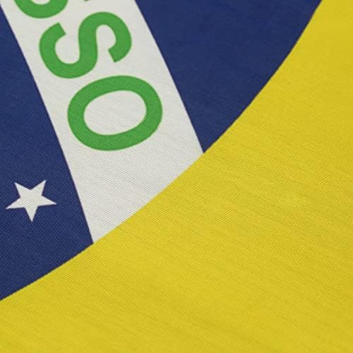 Talha de mesa retangular Brasileira brasileira Tonela de mesa Brasil Toclagem de mesa de bandeira nacional