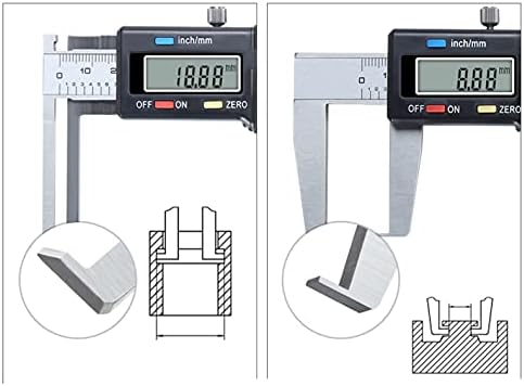Uxzdx Aço inoxidável/plástico eletrônico digital pinças vernier 6 polegadas Digital 0-150mm Micrômetro de medição