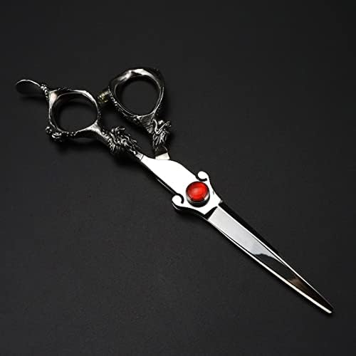 Tesoura de corte de cabelo, 6 polegadas Japão Japão 440c em forma de espada maçaneta dragão tesoura cortada