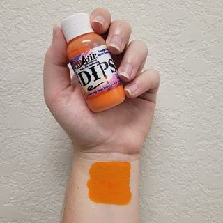Maquiagem de pintura de rosto - escova resistente à água Proaiir em molhos - 1 oz laranja