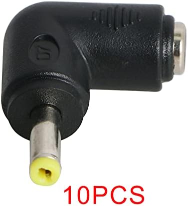 Adaptador de conector de energia do ângulo de 90 graus de 90 graus 4,0 x 1,7 mm Plugue masculino para o conversor