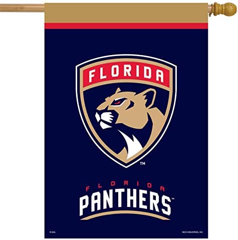 Florida Panthers House Flag Hockey licenciado 28 x 40