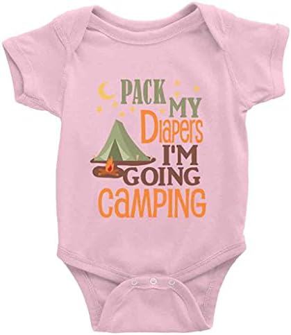 Fralda de pacote de snagminio indo acampar bodysuit fofo menino menino menino infantil roupas de bebê roupas