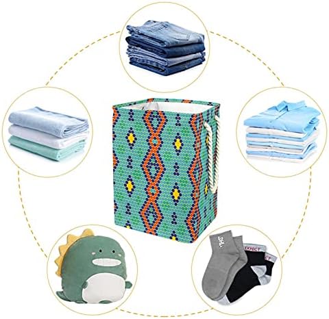 DOTS coloridos Padrão de lavanderia cesto de cesta de lavanderia cesto retangular cesto para adulto unissex,