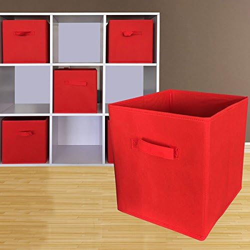 6 PCs Novos caixotes de armazenamento doméstico Organizador de tecidos Caixas de cesta de cesta