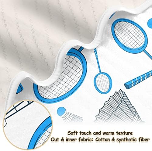 Cobertor de badminton manta de algodão para bebês, recebendo cobertor, cobertor leve e macio para berço, carrinho,