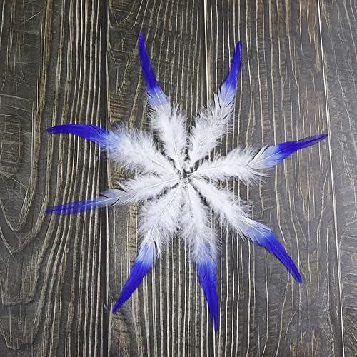 Pumcraft Jóias Diy 50pcs Cores duplas Frango Feather de 4-6 polegadas Plume Diy Jóias Máscaras Acessório Feathers