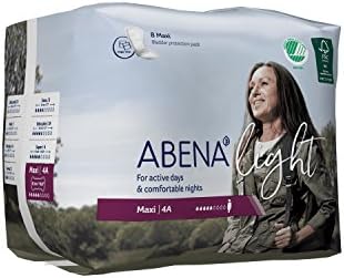 Abena Light Premium Incontiny Pads, tamanho 4A, 8 contagem