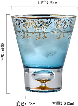 Dodouna 2 PCs Japaneses Creative Crystal Tapa de chá de cristal de vidro de vidro de vidro Drink de suco de suco