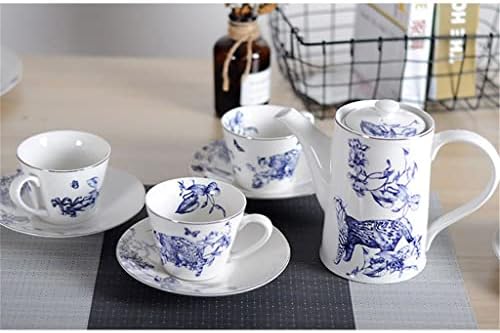 TJLSS BEAPOT SET Blue Pattern Pattern Coffee Cup de pires de chá para chá de chá para chá da tarde
