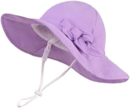 Langzhen upf Beach Sun Protection Hat para meninas de meninas ajustáveis ​​para crianças chapéus