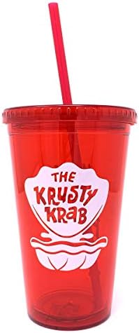 Bob Esponja Squarepants licenciou oficialmente o copo Krusty Krab 16 onças com palha
