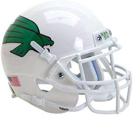 Schutt NCAA North Texas significa mini capacete de futebol XP autêntico verde