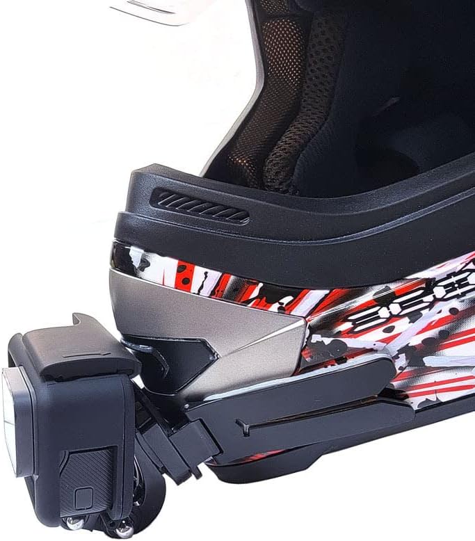 Lupholue Universal Atualizado Kits de montagem de chapas de motocicletas com almofadas adesivas para a GoPro Hero