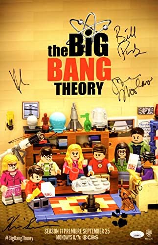 Big Bang Theory Multi autografado 11x17 Poster 6 AUTOS CUOCO GALECKI JSA XX29804