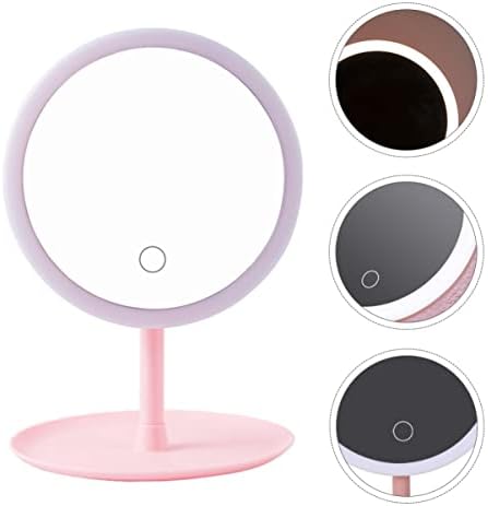 Fomiyes 3pcs recarregáveis ​​para mulheres mesa sem fio com USB Use rosa Uso de armazenamento Vanidade