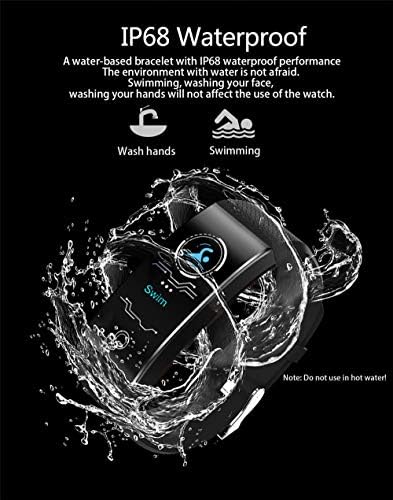 Smart Temperature Watch Body Temperature Pulband com SMS Lembrete de chamada Rastreador de fitness Smart Women