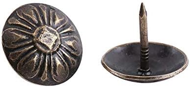 100pc unhas de estofamento vintage/tacks bronze tags de metal bronze