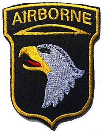 US Airborne 101 Air Assault Division Militar Hook Loop Tactics Morale Bordoused Patch