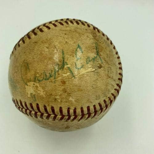 Satchel Paige, 1940, Kansas City Monarchs Negro League assinou o Baseball JSA COA - Bolalls autografados