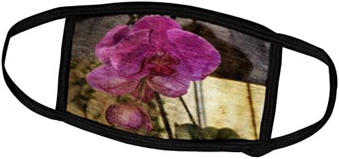 Orquídeas roxas em camadas de 3drose - tampas de rosto