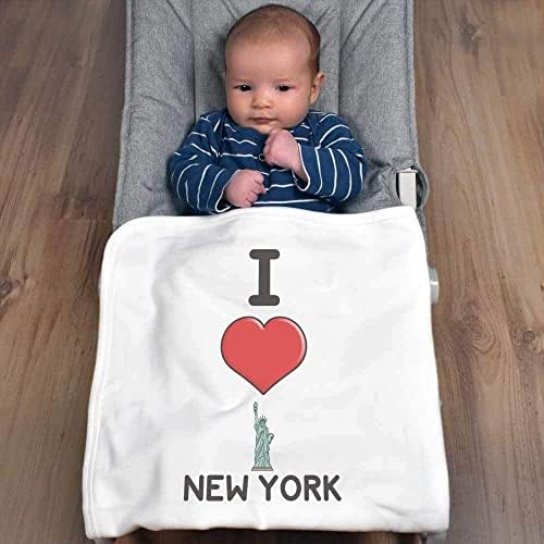Azeeda 'I Love New York' Cotton Baby Blanket / Shawl