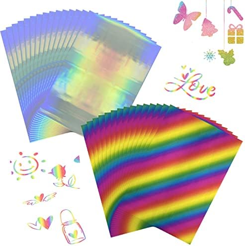 100pcs Glimmer Hot Foil, variedade metálica Belas folhas reativas de toner colorido, papel alumínio de estampagem