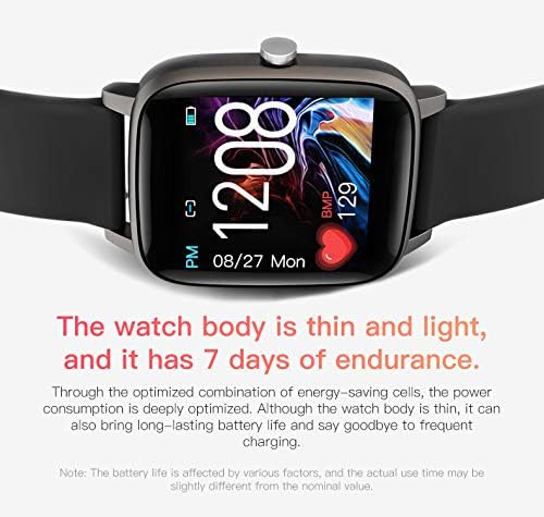 Chokovie Smart Watch for iPhone Android, Tela de toque de 1,4 Touch Smartwatch Tracker de fitness