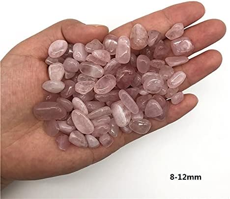 Zym116 50g 2 tamanho rosa natural rosa quartzo cristal lascas de rocha de rocha de rocha de cura Decoração