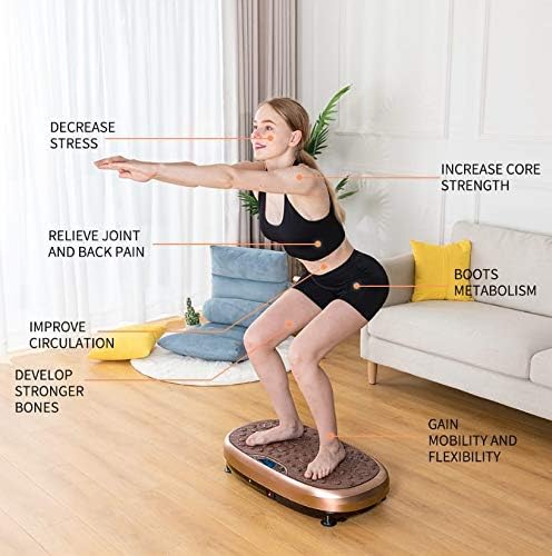 Eilison Fitmax 3D XL Placa de vibração Máquina de exercício - Plataforma de fitness de exercícios