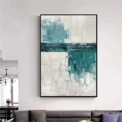 Yfqhdd made a óleo pintura a óleo reflexão paisagem pintura decoração da sala de estar
