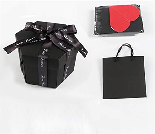 Aosuai Wedding DIY Surpresa Love Gift Boyfriend Propõe adereços Álbum de fotos Decorativo do álbum de