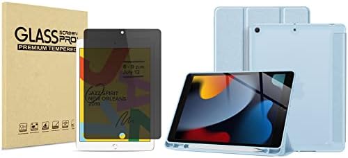 Procase iPad 10.2 2021 2020 2019 Pacote de protetor de privacidade com iPad 10.2 2021 2020 2019 Case com porta
