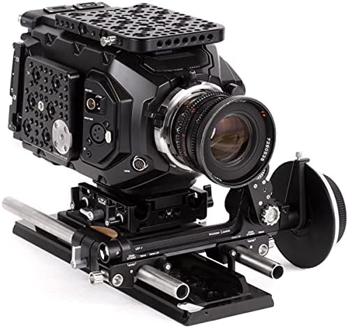 Câmera de madeira UFF-1 Universal Follow Focus for 15mm LW, Studio de 15 mm e hastes de 19 mm, base
