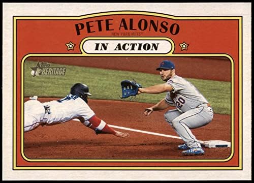 2021 Topps 32 em ação Pete Alonso New York Mets NM/MT Mets