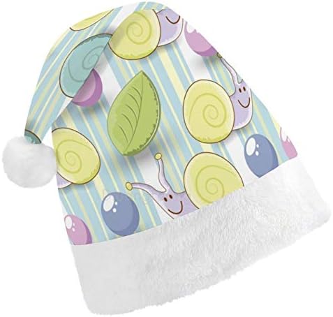 Chapéu de Papai Noel de Natal, Chapéu de férias de Xmas colorido para adultos, Hats de Natal de Comfort