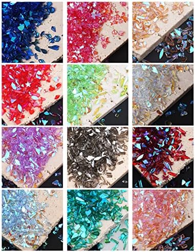 12 cores strass para unhas multi -forma unhas artes cristal jóias charm de barreira charme para decoração de