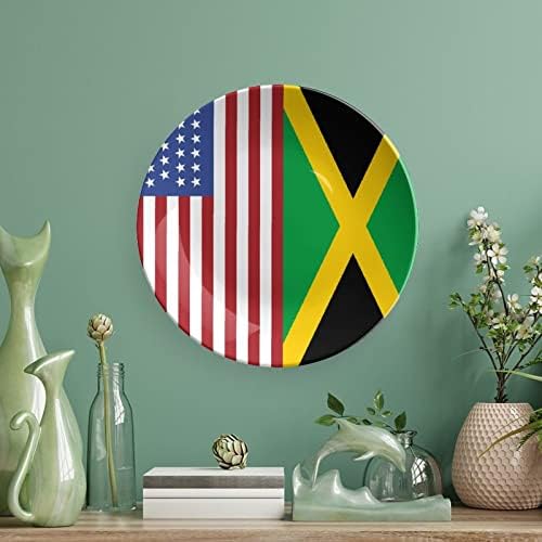 Placa decorativa de cerâmica pendurada na bandeira jamaica