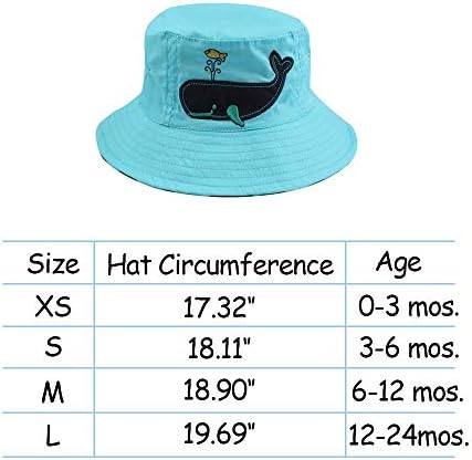 Baby Boy Bucket Toddler Kids Hat Hat UPF 50+ larga lareira Caps de praia ao ar livre Tocam chapéu