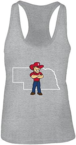FanPrint Nebraska Cornhuskers T -shirt - Herbie em Estado esboço