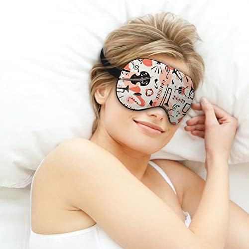 Instrumento musical Tampa de máscara de olho macio de sombra eficaz Máscara de sono conforto com alça ajustável