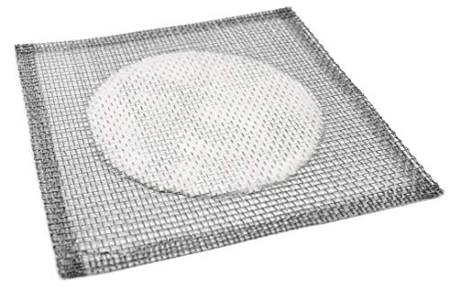 Quadrados de gaze de fio de ferro com centro de cerâmica, 6 x 6 - pacote de 10-4 DIA.