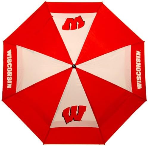 Golfe de golfe da equipe NCAA 62 Golfe Umbrella com bainha protetora, design de proteção contra vento duplo