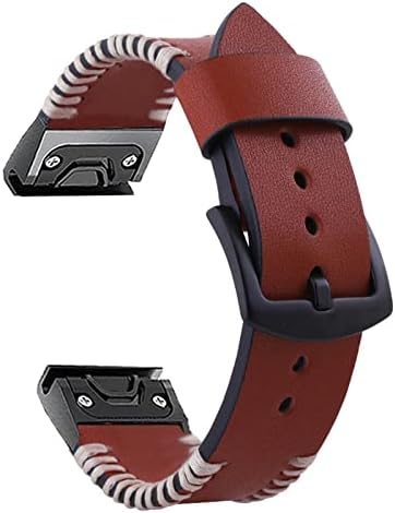Eeom 20 26mm Sport Sport Leather Watch Band para Garmin Fenix ​​6x 6 Pro 5x 5 Plus 3 HR Forerunner 935 945 Easy