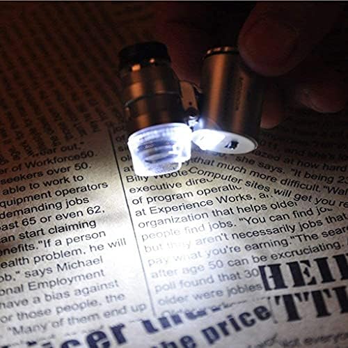 Linente, botão pendurado portátil Pocket Pocket Led Lamp Money Inspeção Microscópio Límica
