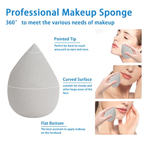 Amortais 1 PCS Sponge de maquiagem, Fundação Blending Beauty Sponge With Beauty Blender Case, Flawless