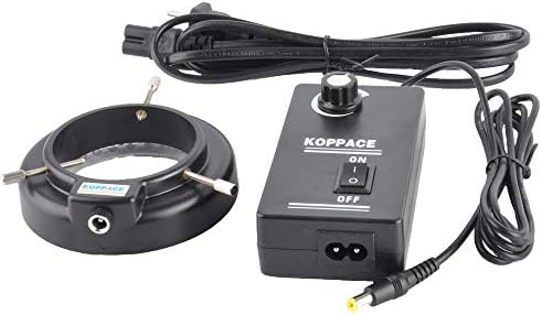 Microscópio de zoom estéreo trinocular de Koppace 3,5-45x Menção industrial de fiação de braço único