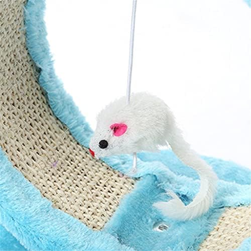 FEGOCLT PINH/Blue Cats Scratcher Tree Pet Play Toy Mouse Móveis para arranhar pós -escalada Cats Furniture